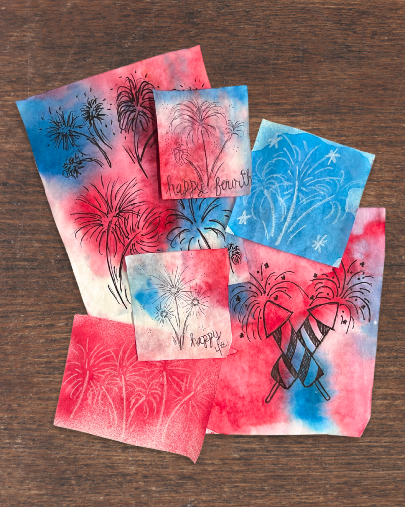 Roylco's color diffusing paper crafts, fourth of july crafts for kids, 250th anniversary crafts for kids