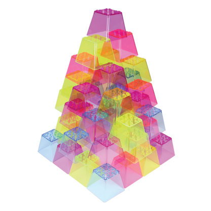 60310 Crystal Color Stacking Blocks Pyramid