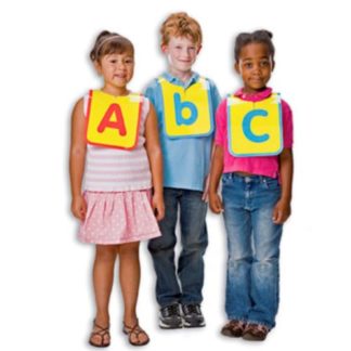 Image of children wearing Letter Vests