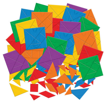 Tangram Puzzle Pieces Pile