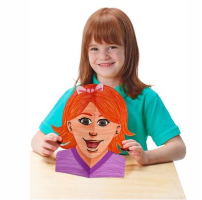 Image of child holding 52095 Stand Up Self Portrait Child