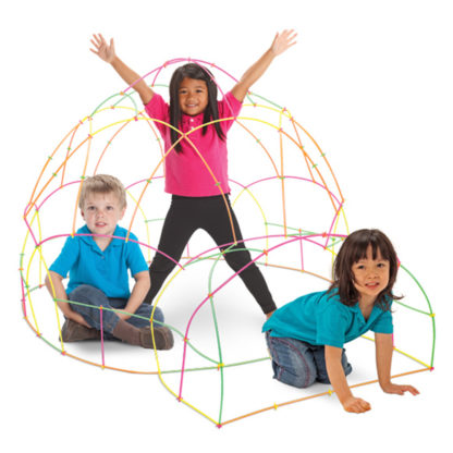 60705 Neon Straws and Connectors - Kids with Igloo