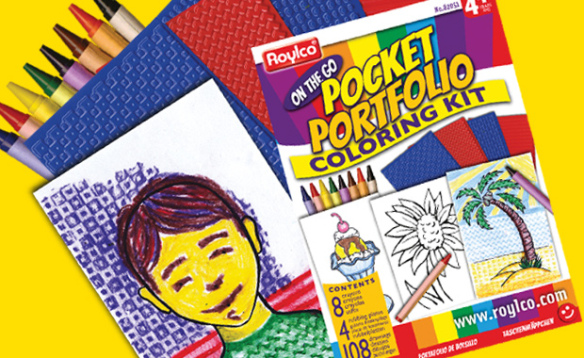 pocket portfolio artist coloring