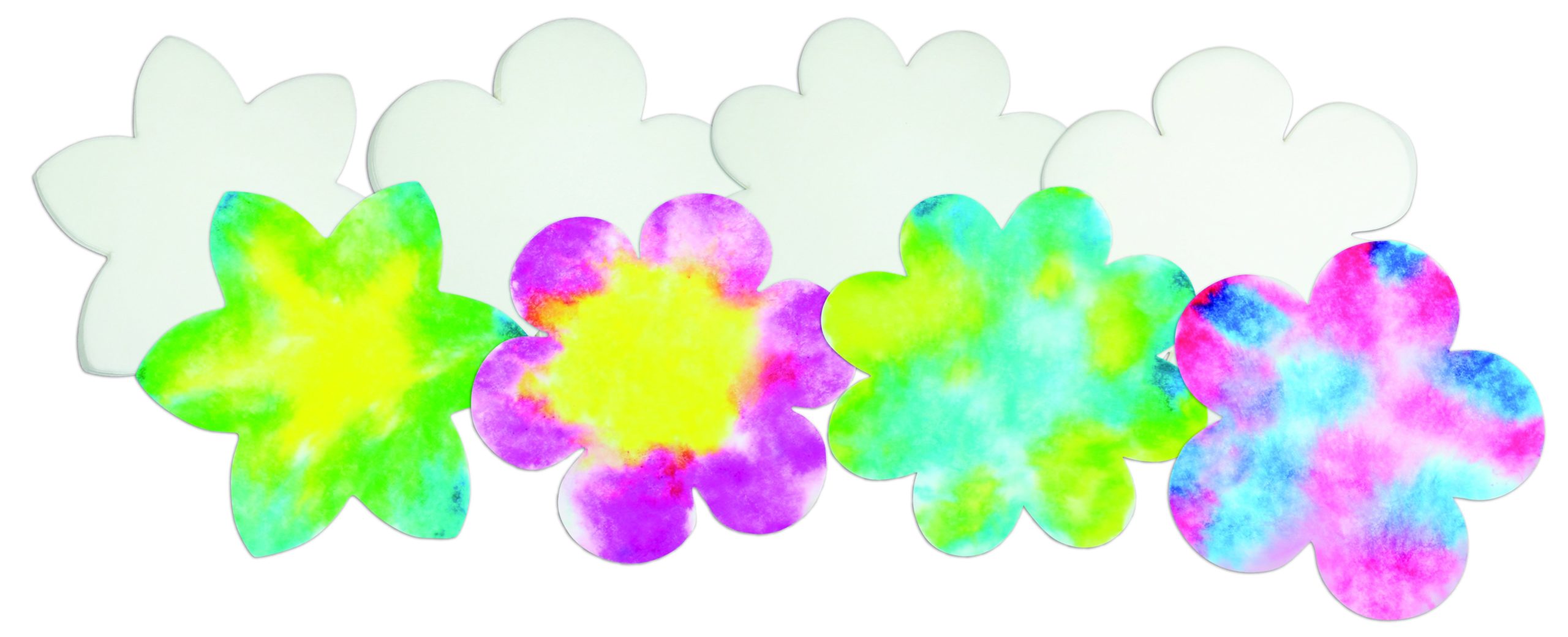 Roylco Color Diffusing Paper Flowers 