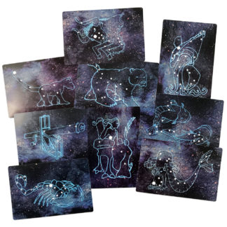Image of Constellations Cards Display of 10 cards