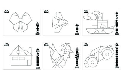 Geo Shapes Pattern Cards Sample