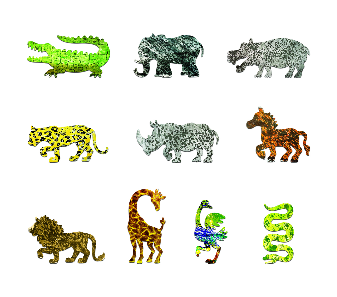 Safari Animal Stencil Tracers – Roylco