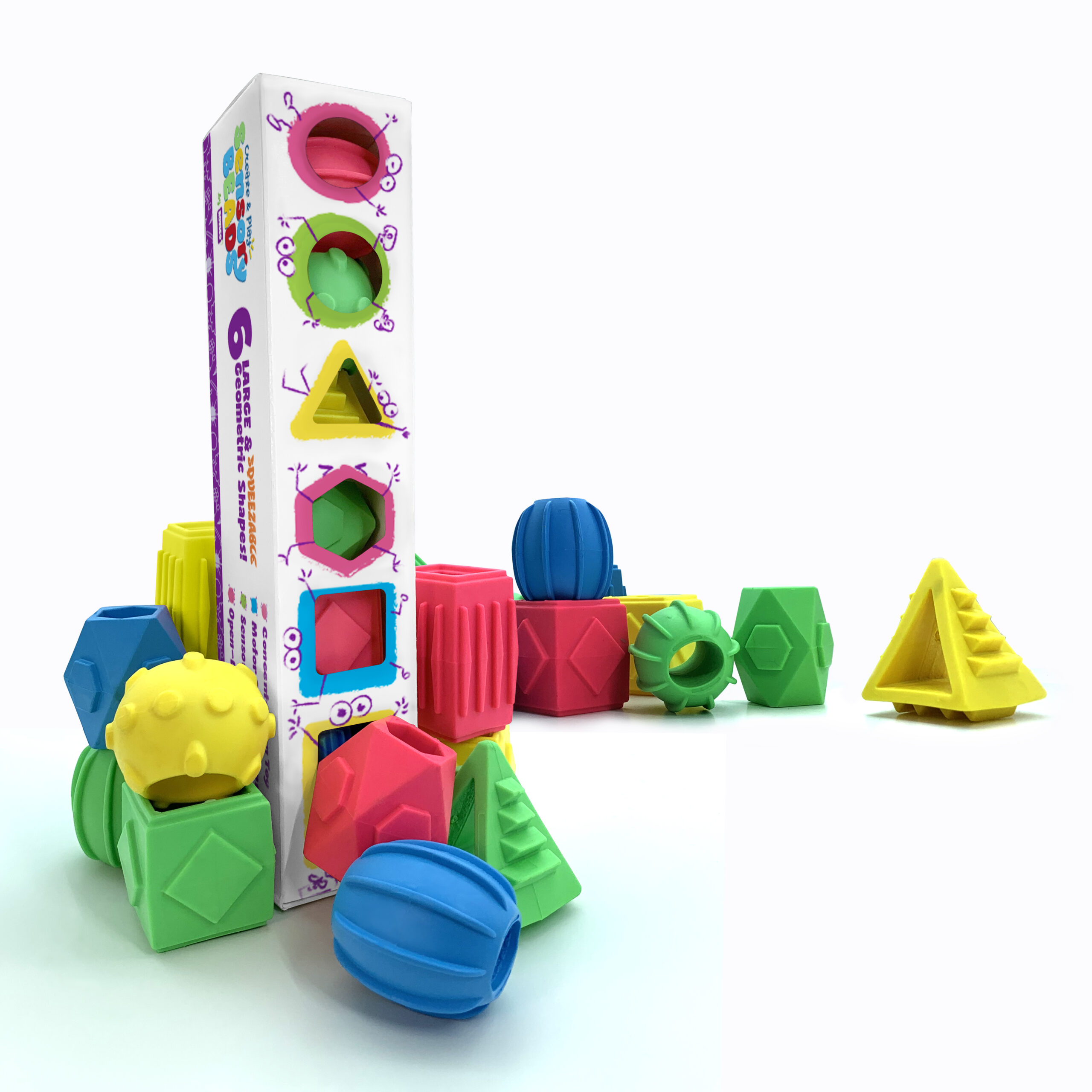 Roylco's sensory beads, six pack of sensory beads for kids, colorful beads for sensory play