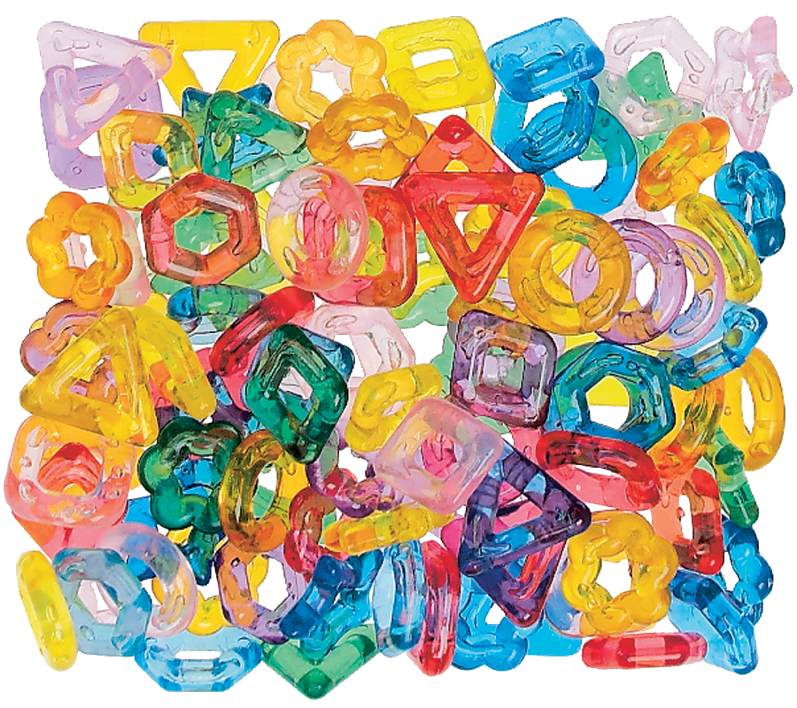 Roylco fancy stringing rings, colorful rings for sensory play
