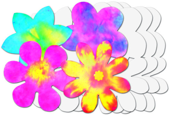 Color Diffusing Paper Flowers - Image 2