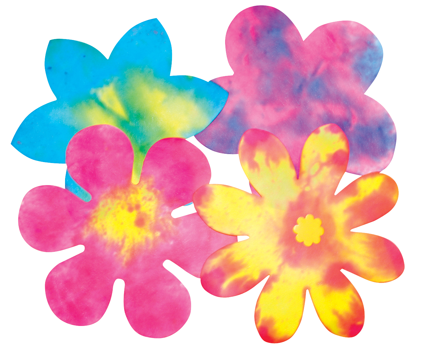 Roylco's Color Diffusing Flowers, colorful flowers for art, Art supplies for the classroom