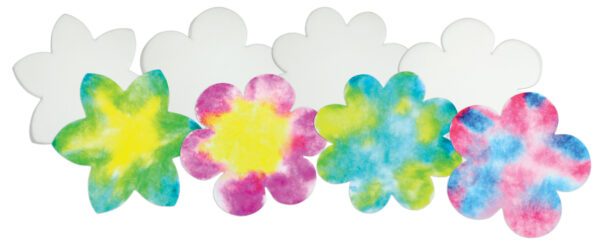 Roylco's Color Diffusing Flowers, colorful flowers for art, Art supplies for the classroom