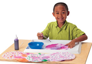 Color Diffusing Circles