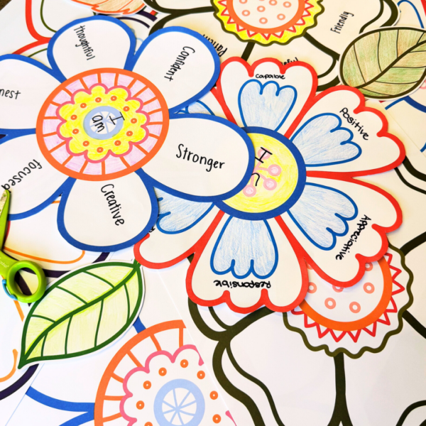 Roylco Affirmation Flowers, Colorful flowers to support children