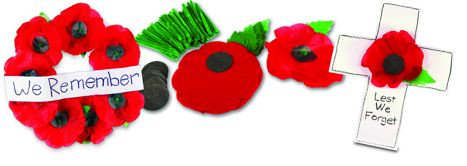Roylco Remembrance Day Poppies