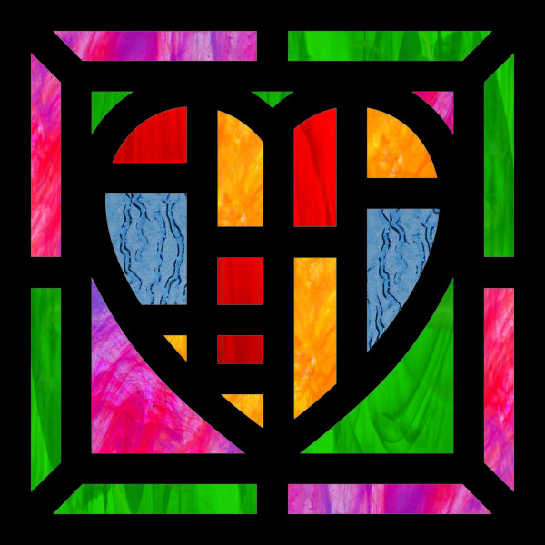 Stained Glass Heart Frames - Image 3