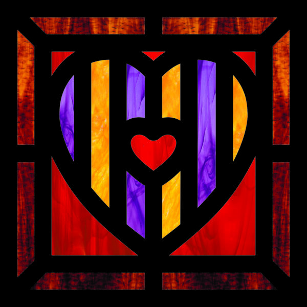 Stained Glass Heart Frames - Image 4