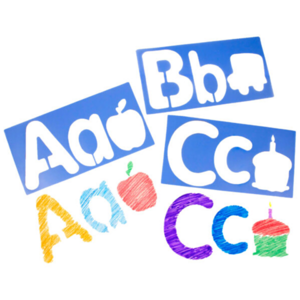 Big Alphabet And Picture Stencils