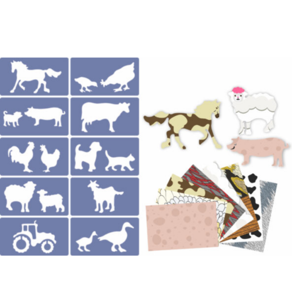 Barnyard Stencils & Paper Set