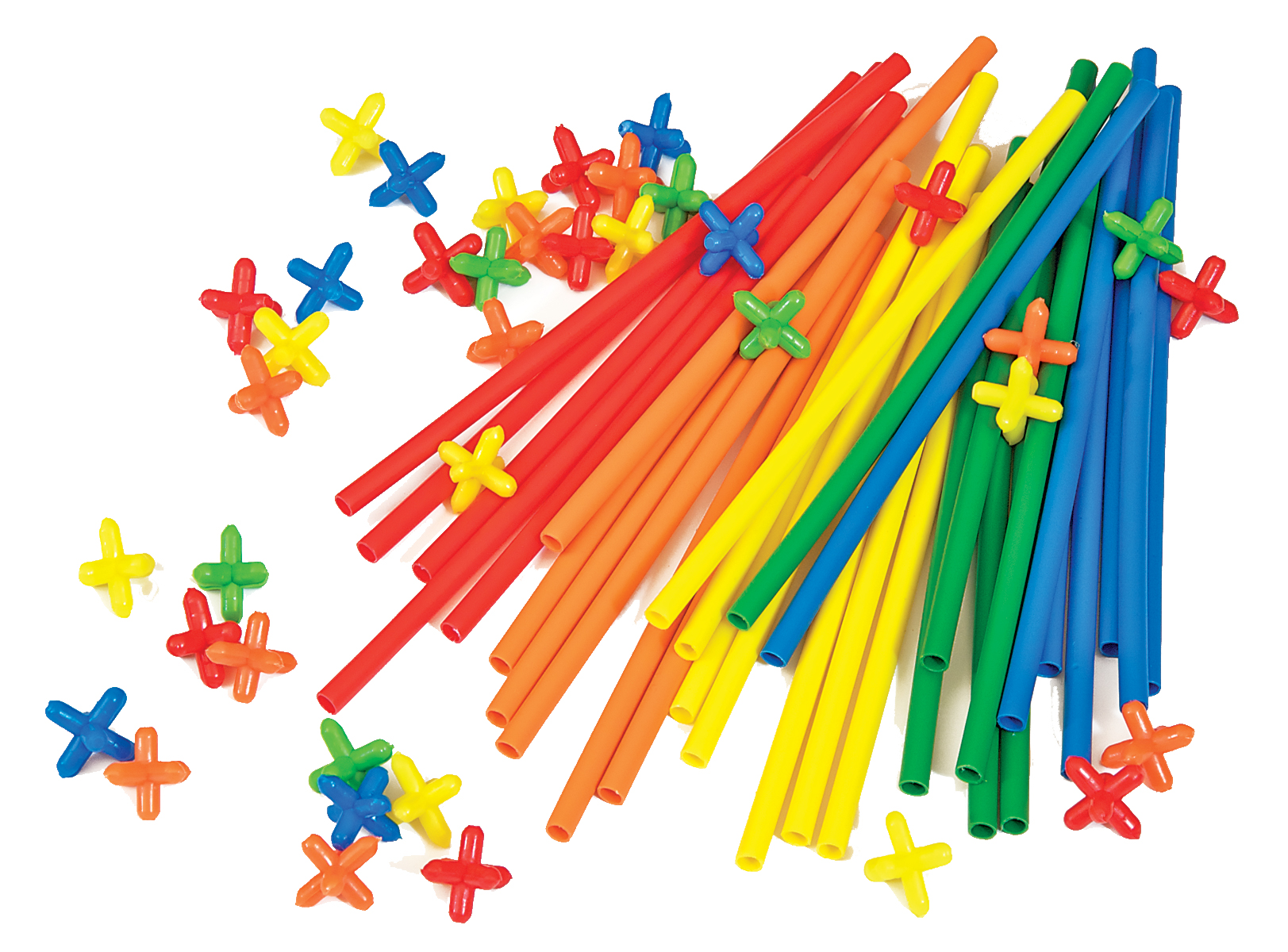 Roylco's Straws and Connectors, Colorful STEAM learning tools, hands-on learning tools for kids