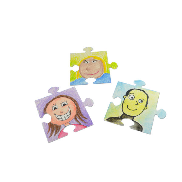 "We All Fit Together" Giant Puzzle Pieces, 100 pcs - Image 7