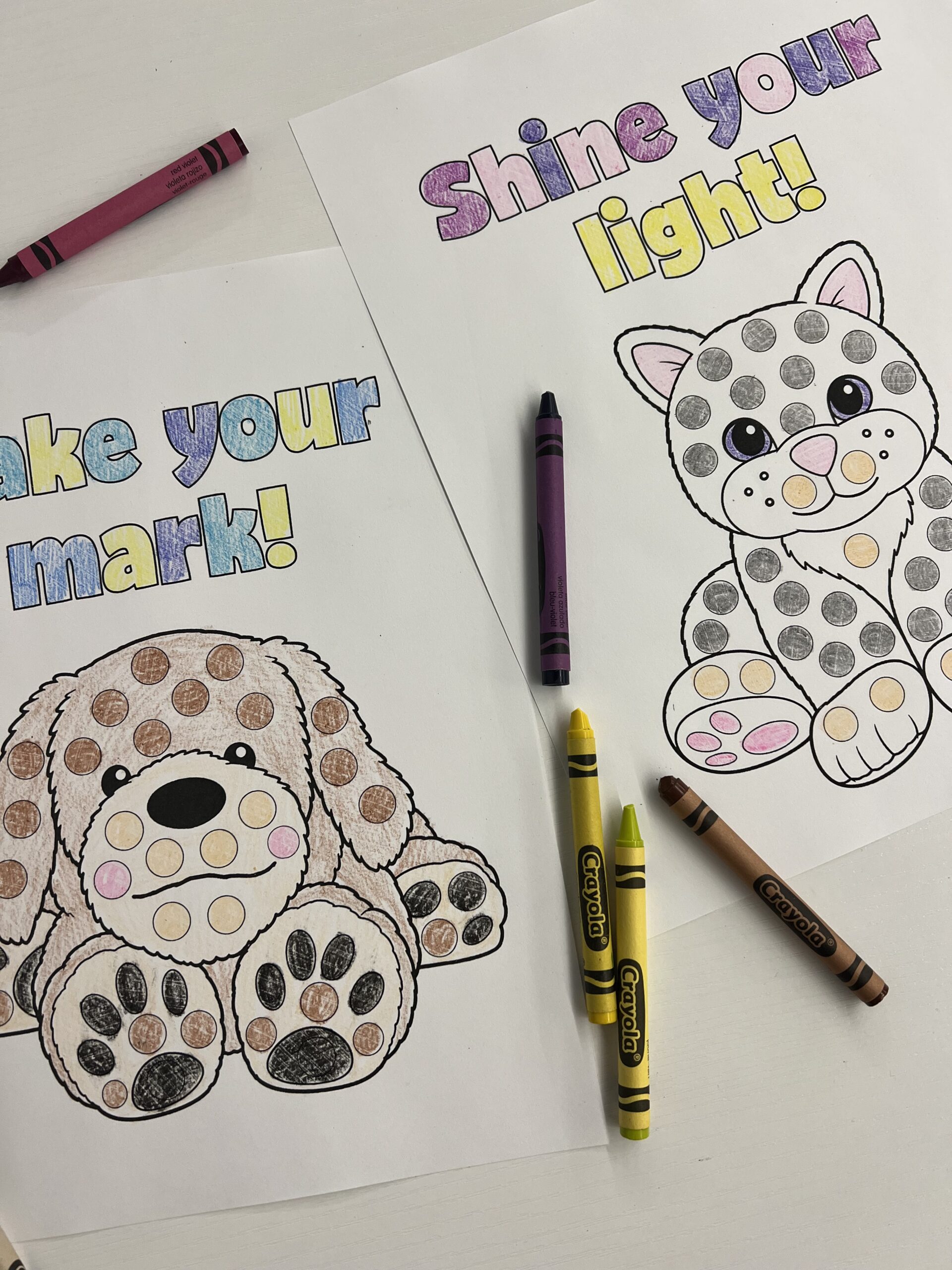 Theo and chloe dot day printable for kids
