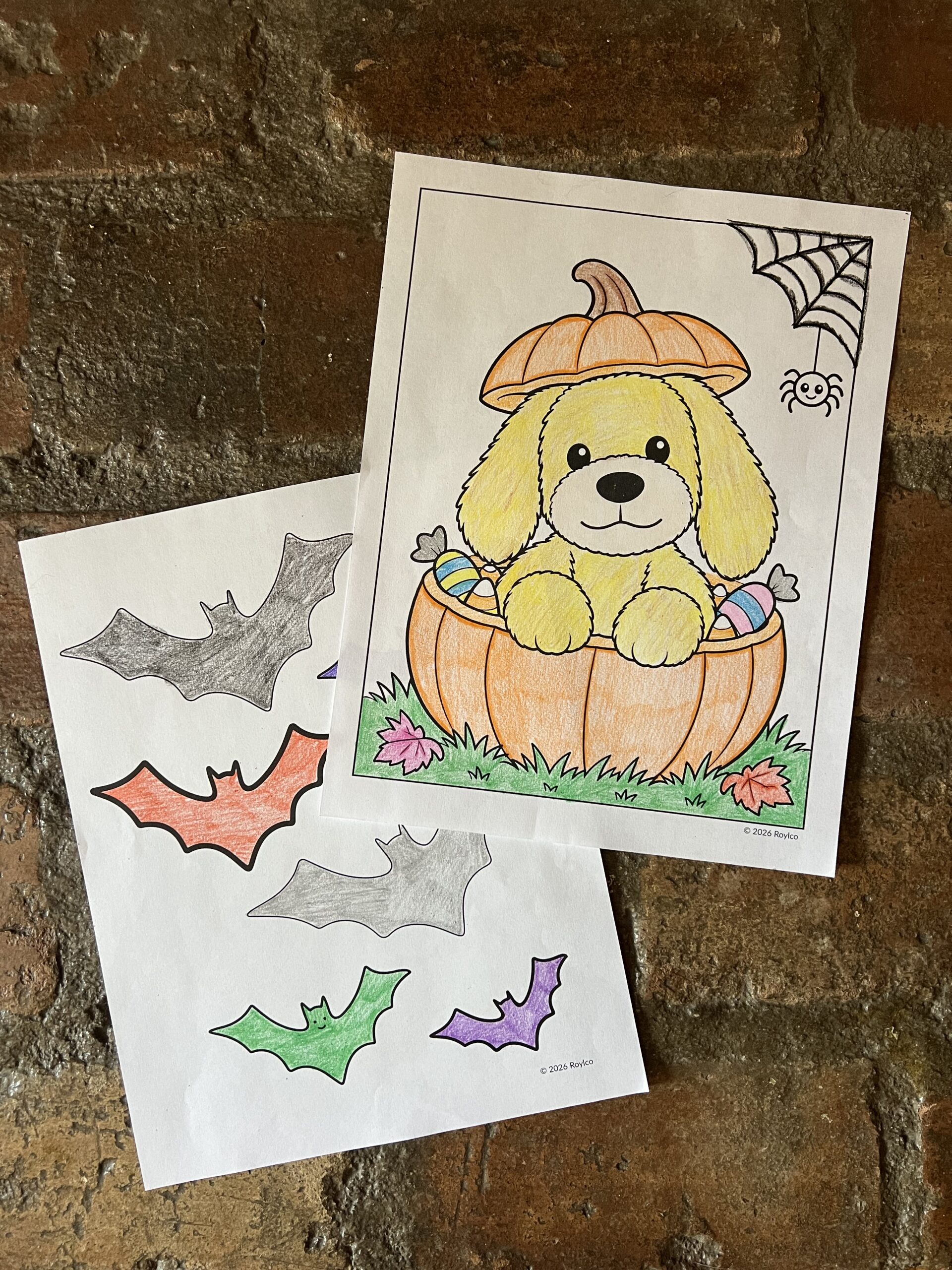 free halloween coloring sheet roylco