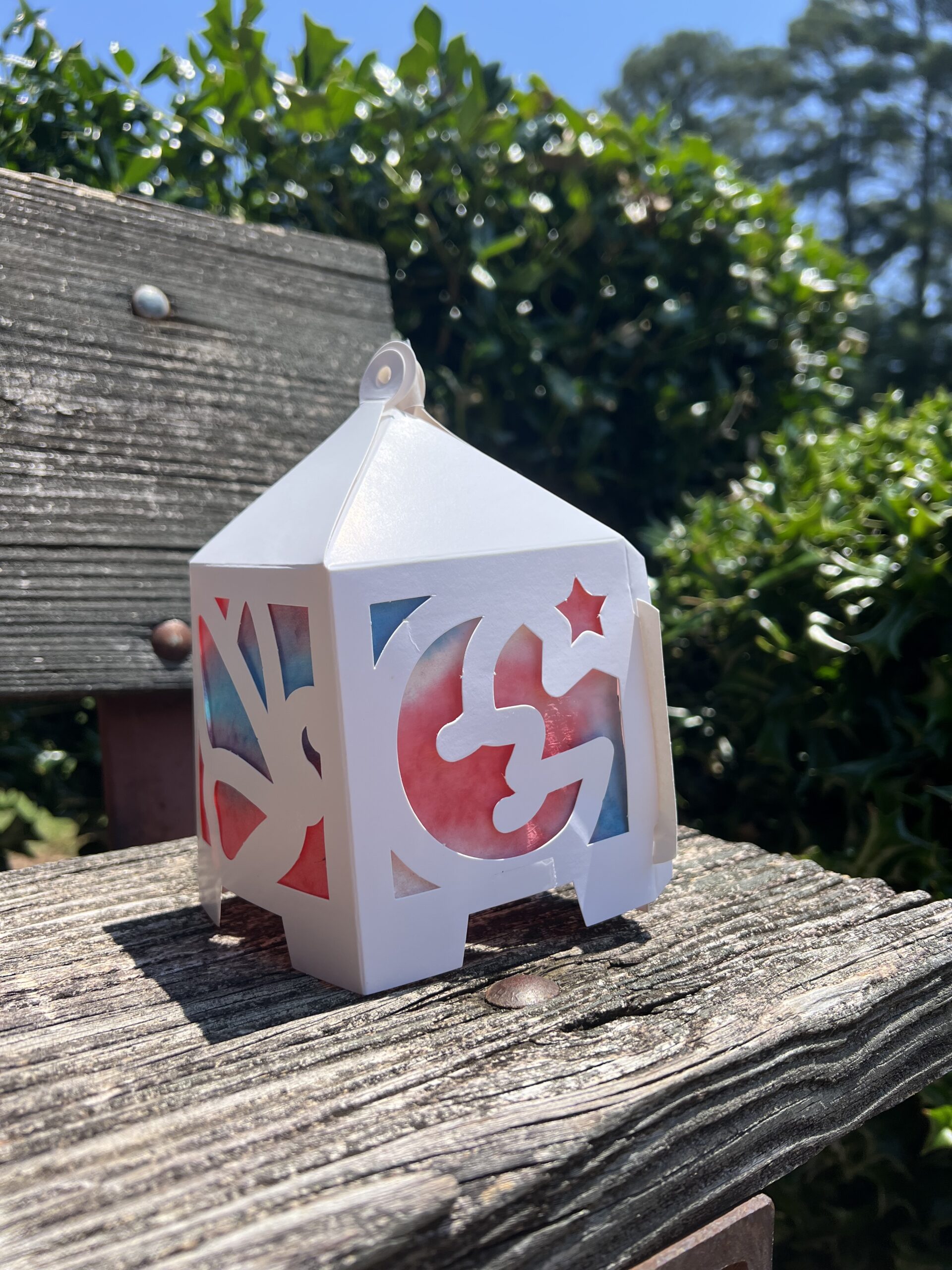 Roylco Stained Glass Lantern, 4th of July Crafts for kids