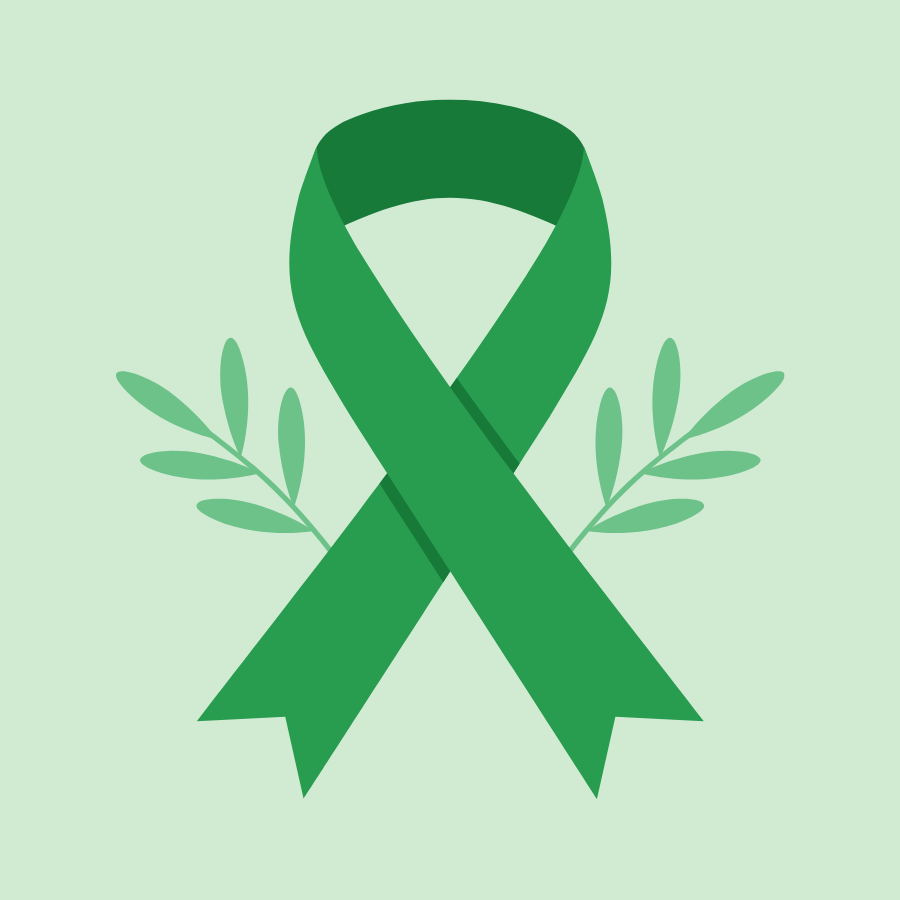 Mental Health Awareness Month Ribbon